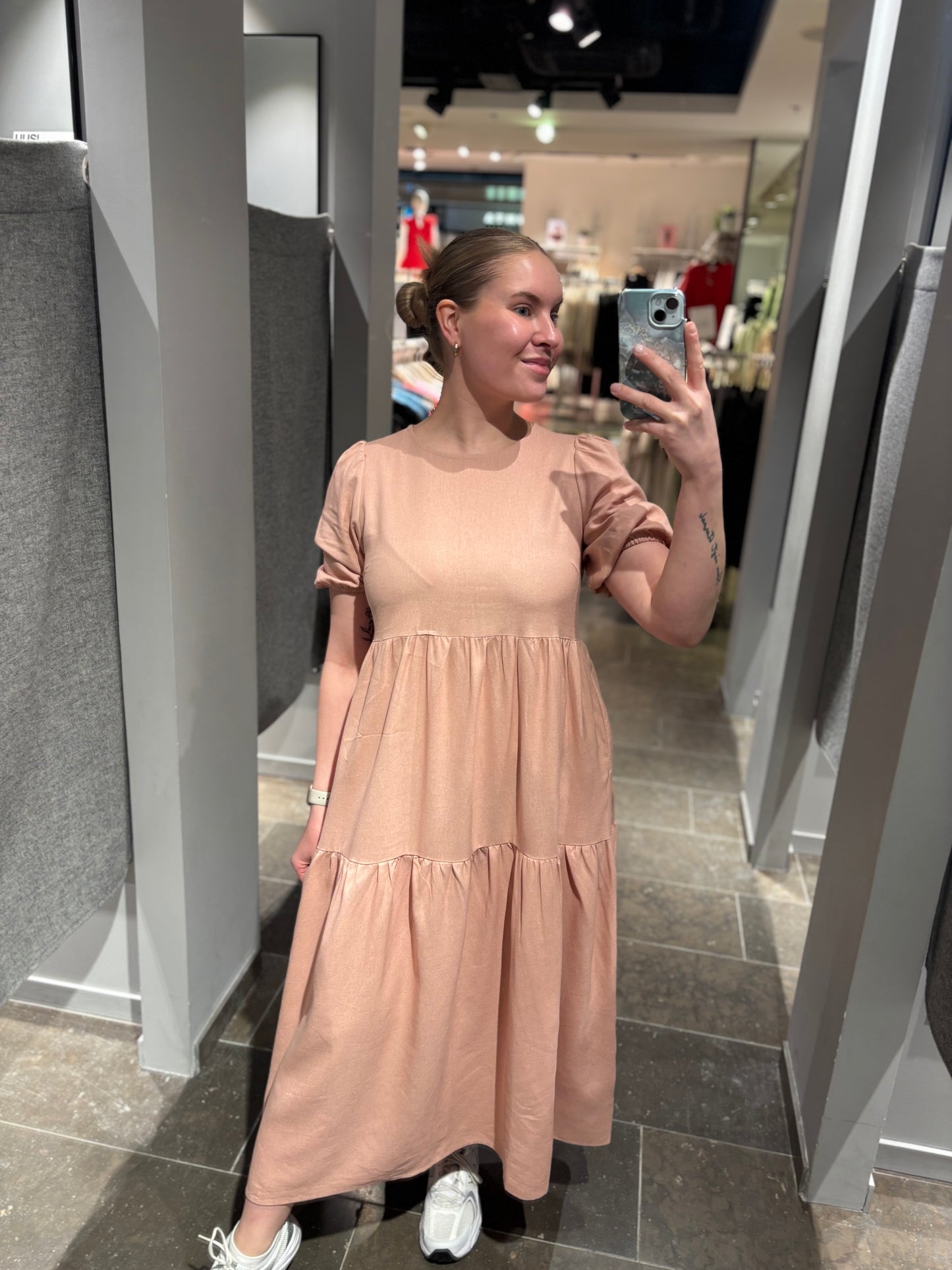 VISUMMER Midi Dress - Pale Mauve