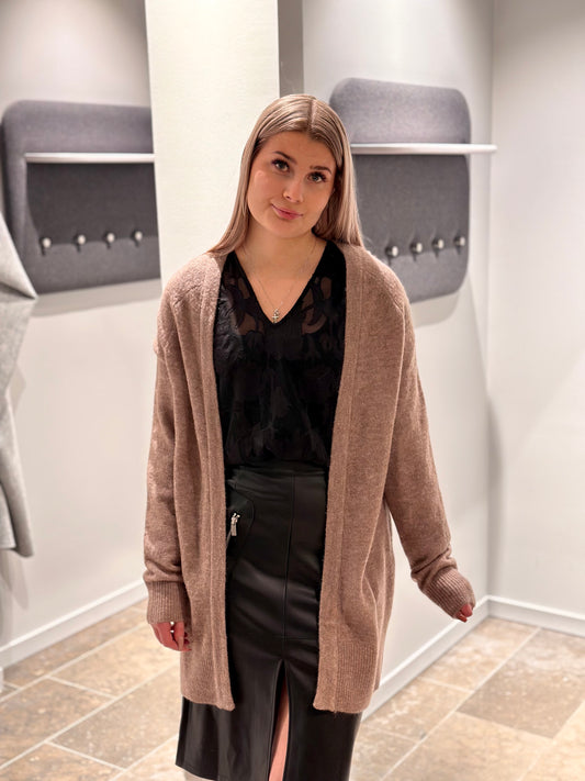 OBJELLIE Cardigan - Fossil