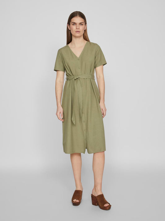 VIPRISILLA Midi Dress - Oil Green