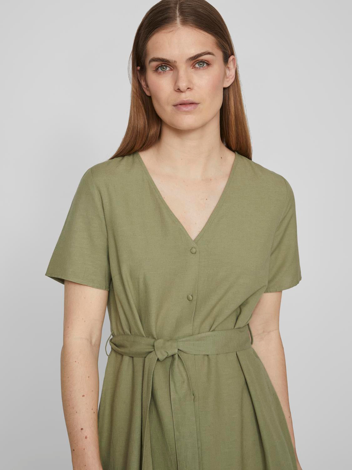 VIPRISILLA Midi Dress - Oil Green