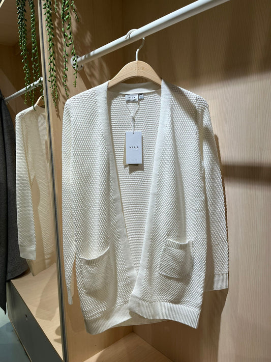 VIDALO Cardigan - White Alyssum