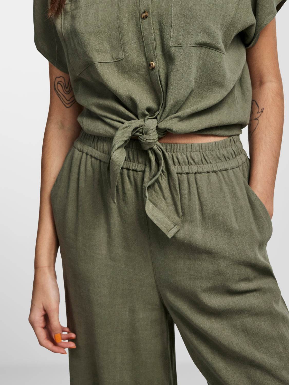 PCVINSTY T-Shirts & Tops - Deep Lichen Green