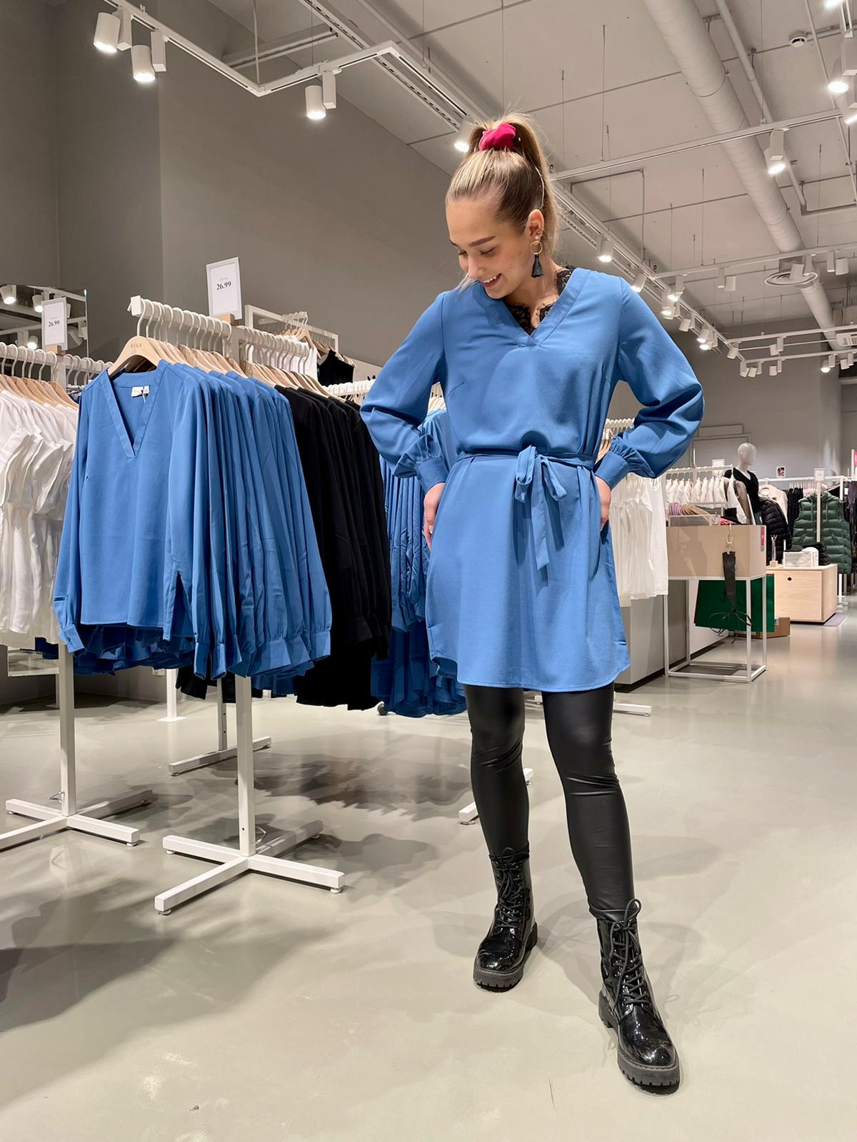 VIRENAN Dress - Federal Blue