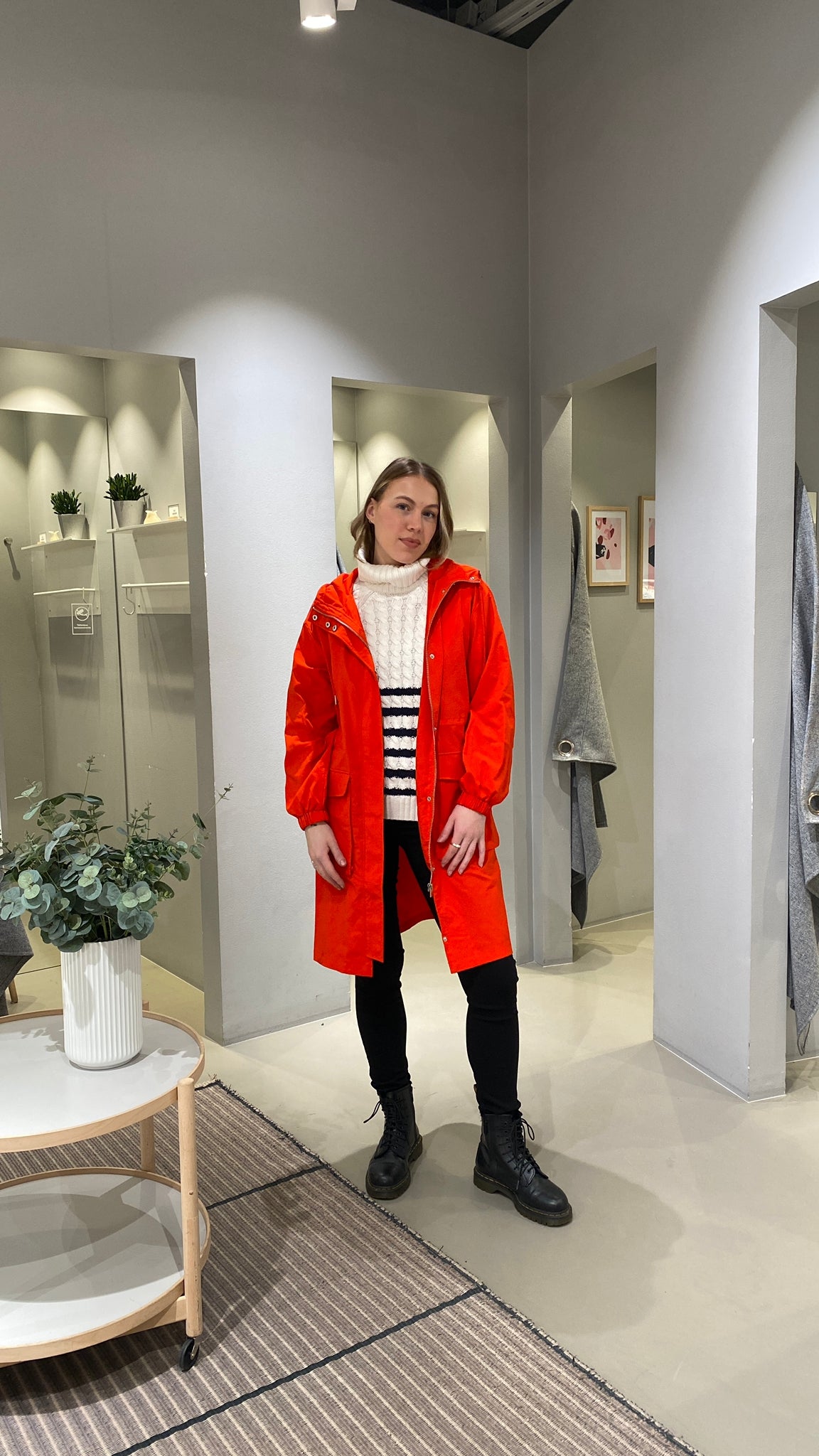 VISILIANA Coat - Flame Scarlet