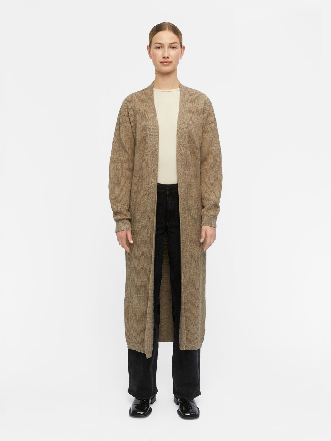 OBJMALENA Cardigan - Fossil