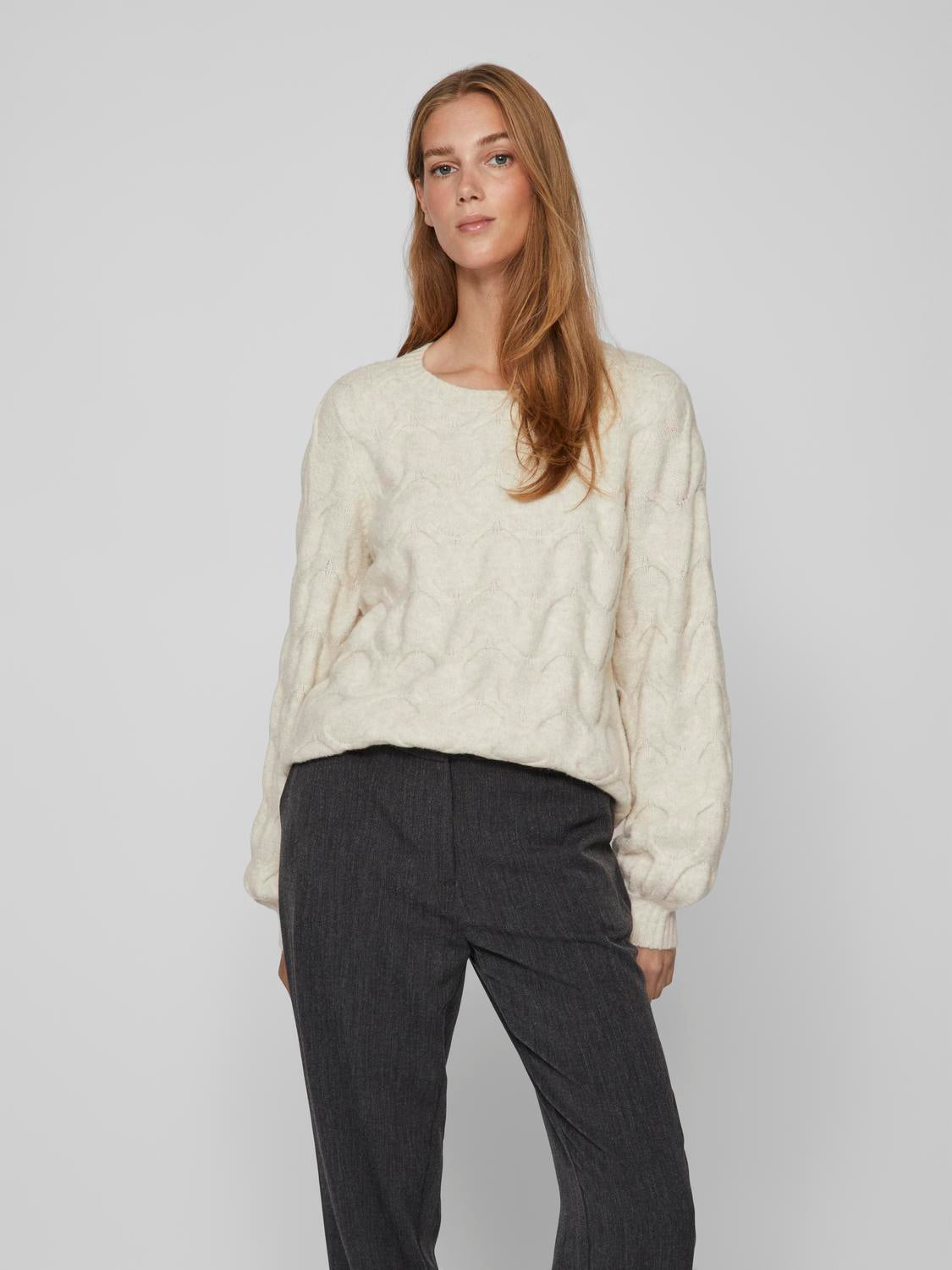 VIELLA Pullover - Super Light Natural Melan